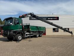 Renault K 460 6x6 -HIAB 18TM Kraan, Crane, Kran, Grue -Bladgeveerd, Grote assen TT 4963