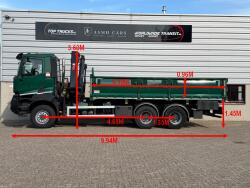 Renault K 460 6x6 -HIAB 18TM Kraan, Crane, Kran, Grue -Bladgeveerd, Grote assen TT 4963