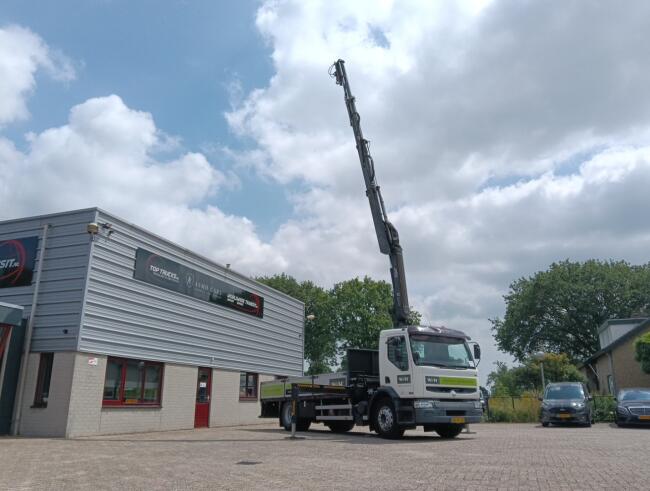 Renault Midlum 220 DCI Hiab 16 TM Kraan, Crane, Kran -Nieuwe APK, TUV -Handgeschakeld, Manuel TT 4966