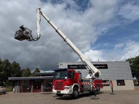 Scania P 420 6x2 -Vema 38 mtr. Brandweer hoogwerker -1.000 ltr tank -Spuitmonitor - Pomp Schlingenmann opbouw -Knikgiek -10 Kva generator TT 4968