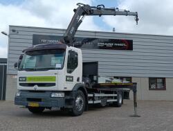 Renault Midlum 220 DCI Hiab 16 TM Kraan, Crane, Kran -Nieuwe APK, TUV -Handgeschakeld, Manuel TT 4966-A