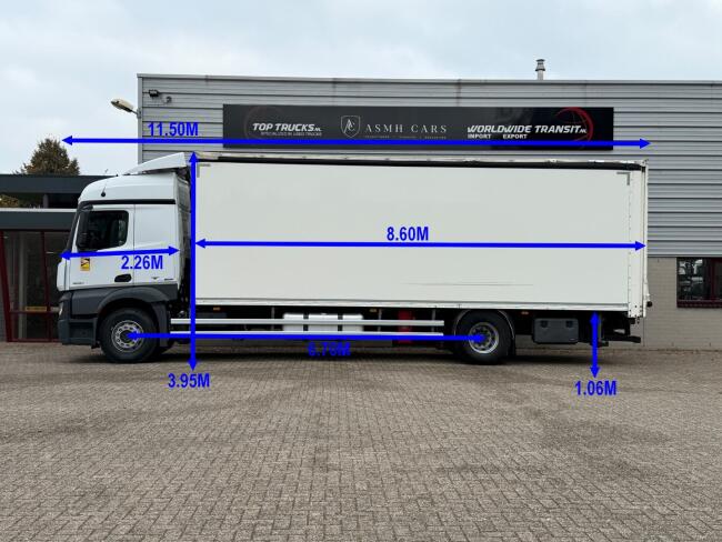 Mercedes-Benz Actros 1830 4x2 - Slaapcabine -Dhollandia Laadklep 6.000 kg - Euro 6 - Schuifzeil - Schuifdak - Automaat  - Airco TT 5011